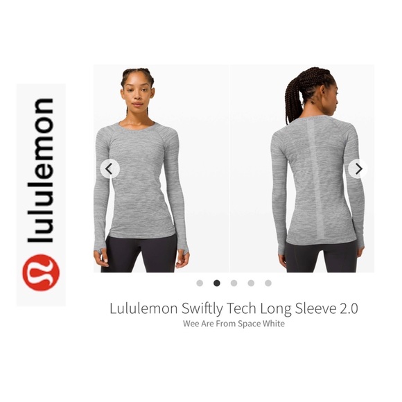 Lululemon Swiftly 2.0 Top. Long Sleeve. Wee are From Space Micro Stripe. Size 10 - Picture 1 of 11